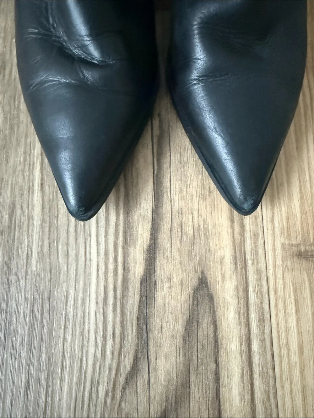Zara Black Pointed-Toe Block Heel Chelsea Boots EU 38 Indie Sleek 90s Minimalist